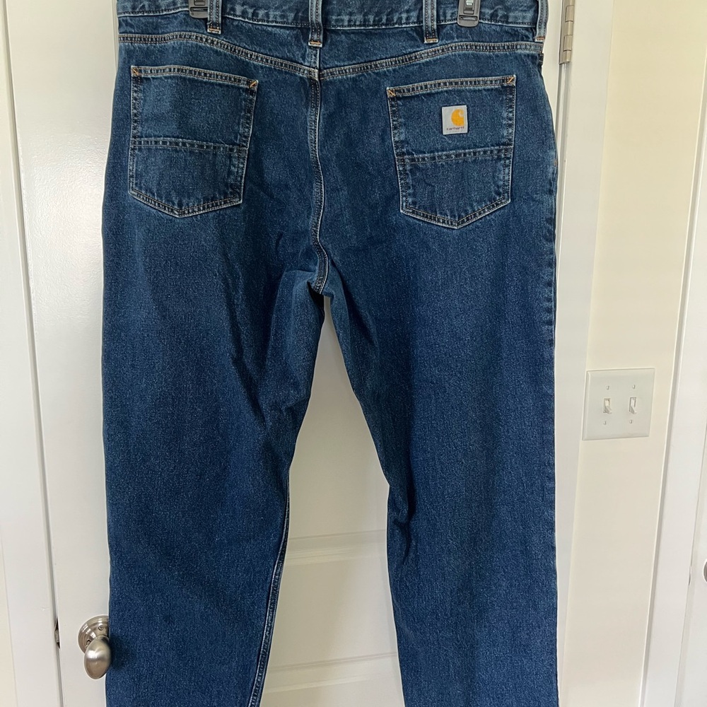 Carhartt Relaxed Fit Jeans Pants  Men's 44" x 32" - Picture 3 of 8